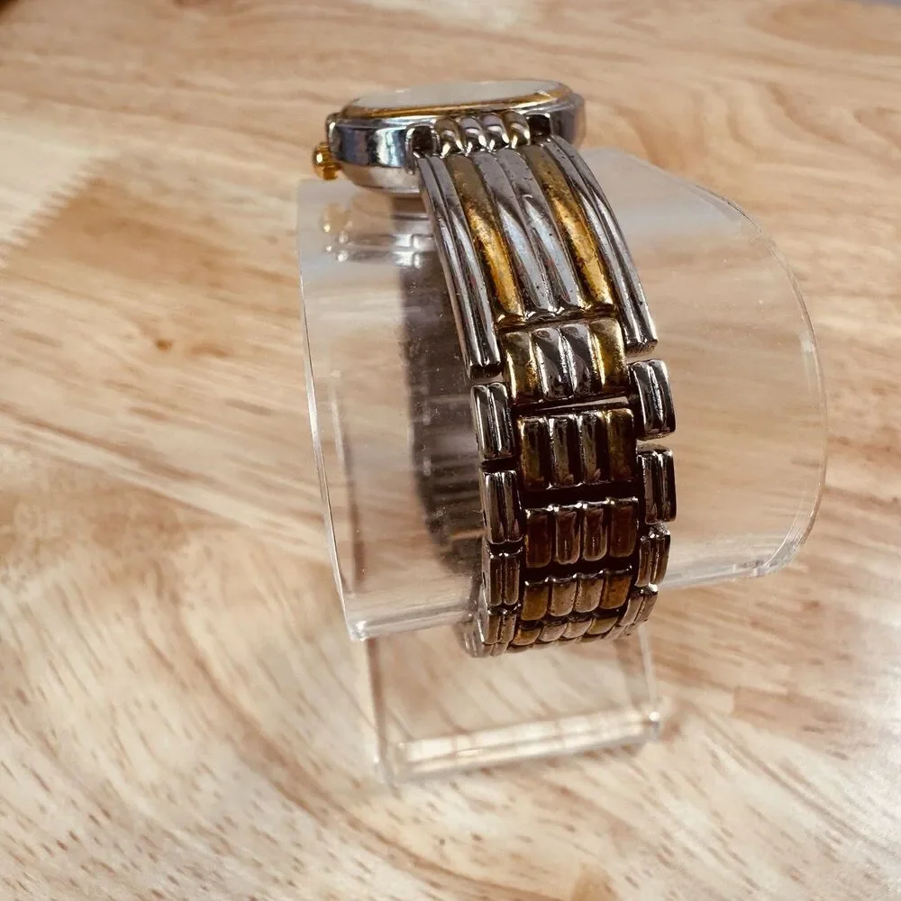 Soneva Vintage Art Deco Style Two Tone Gold Silver Tone Women’s 24mm Watch